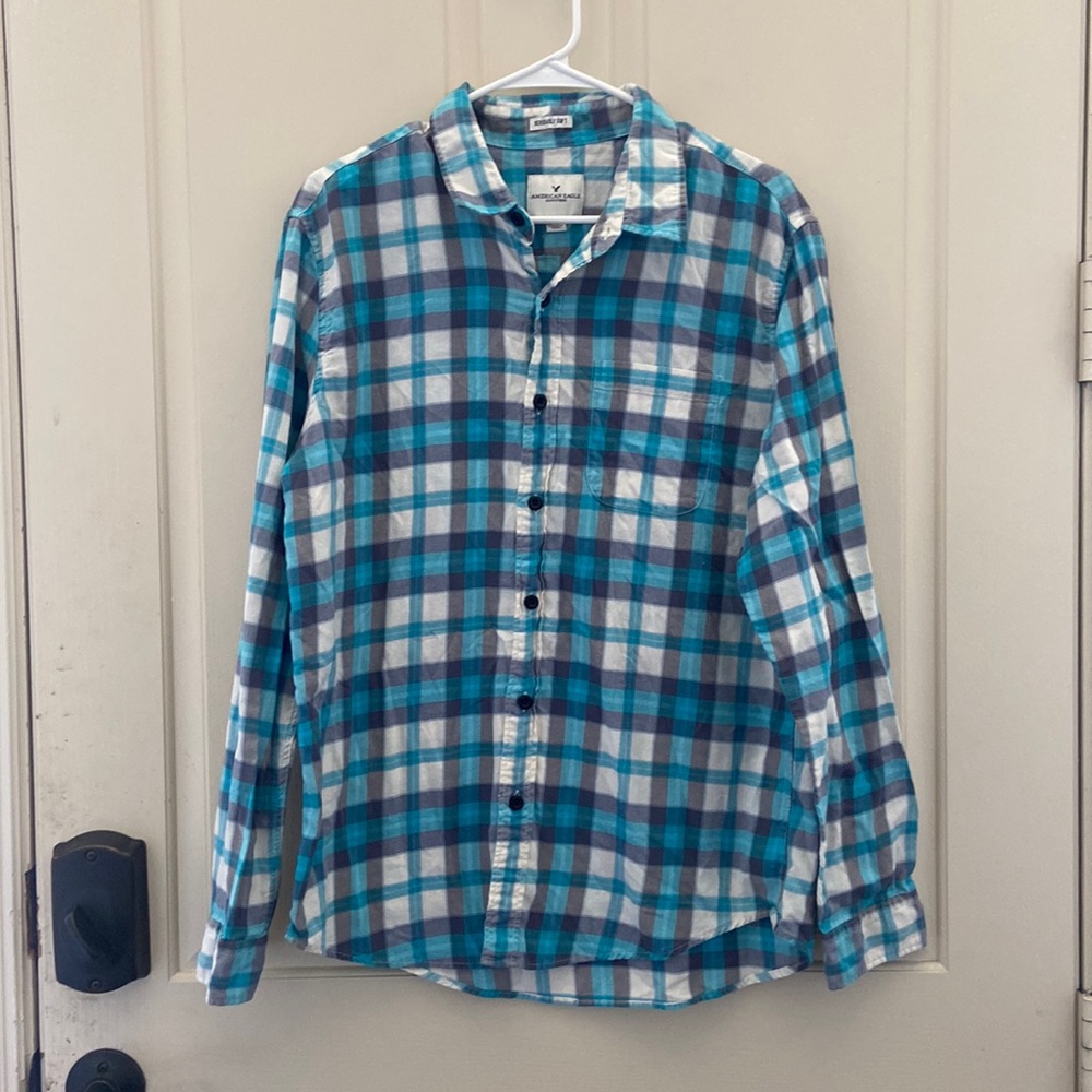 💚American Eagle Plaid Shirt